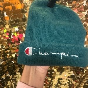 Champion Dark Teal Knit Hat